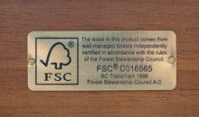 Nos meubles sont faits en bois certifiés FSC