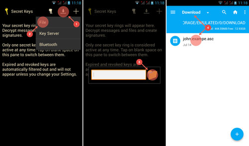 receiving private messages on advanced download manager android